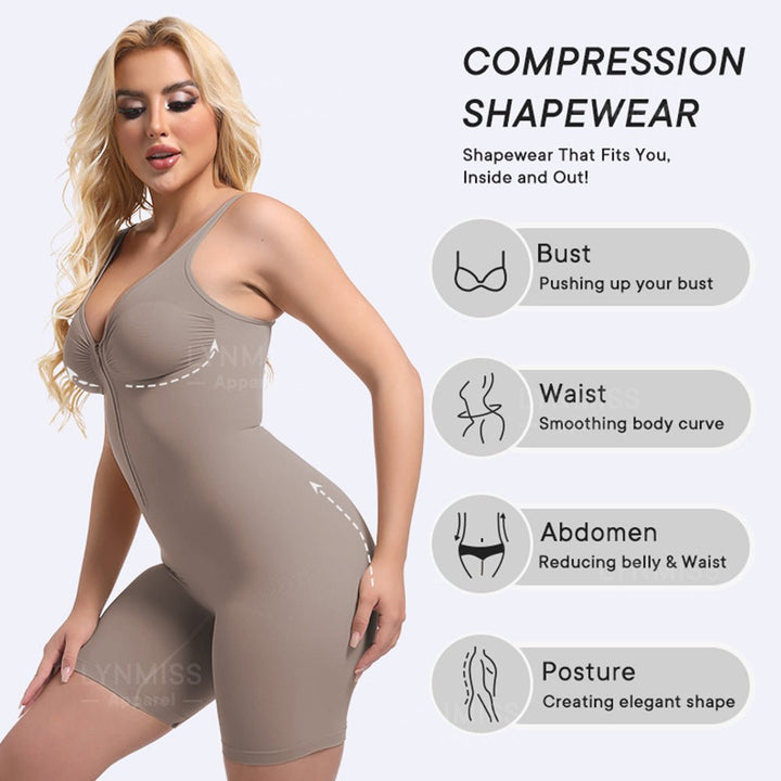 Seamless Tummy Control and Butt Lift Shapewear Bodysuit - Aurelle StudioAurelle StudioAurelle StudioSU00056569-Black-SMBlackSM