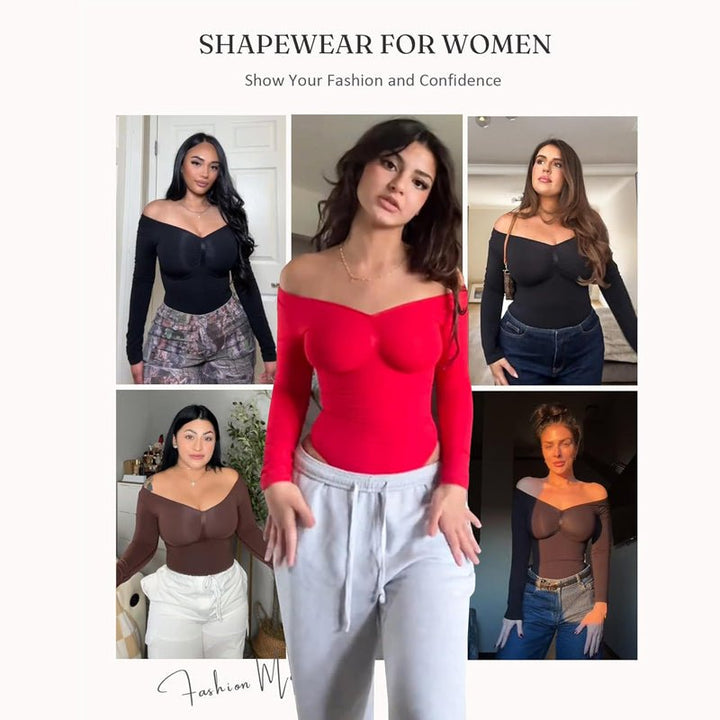 Womens Shapewear Bodysuit - Aurelle StudioAurelle StudioAurelle StudioSU00052110-Black-S.BlackS.