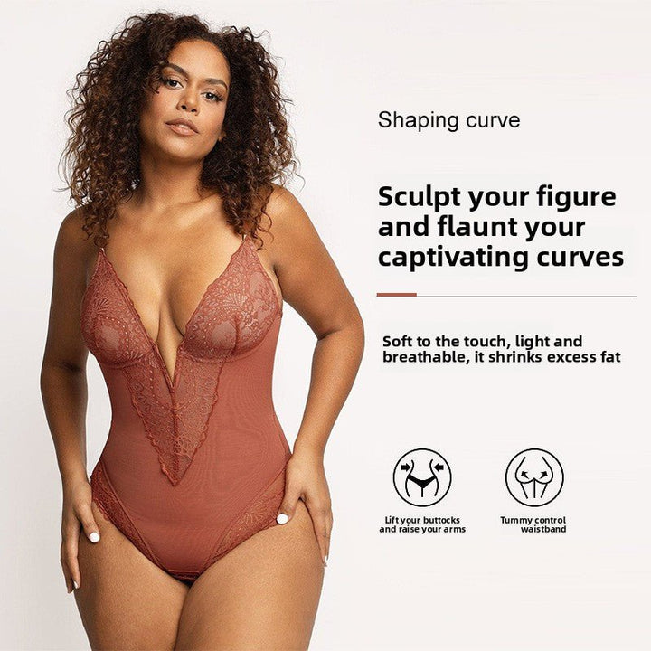 Lace Shapewear One - Piece Women's Underwear - Aurelle StudioAurelle StudioAurelle StudioSU00056867-Black-SBlackS